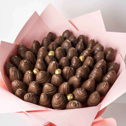 50 Milk Chocolate Strawberries Bouquet by NJD