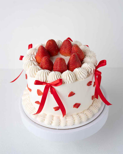 Bows and Berry 1 Kg Cake by Cravings Cafe