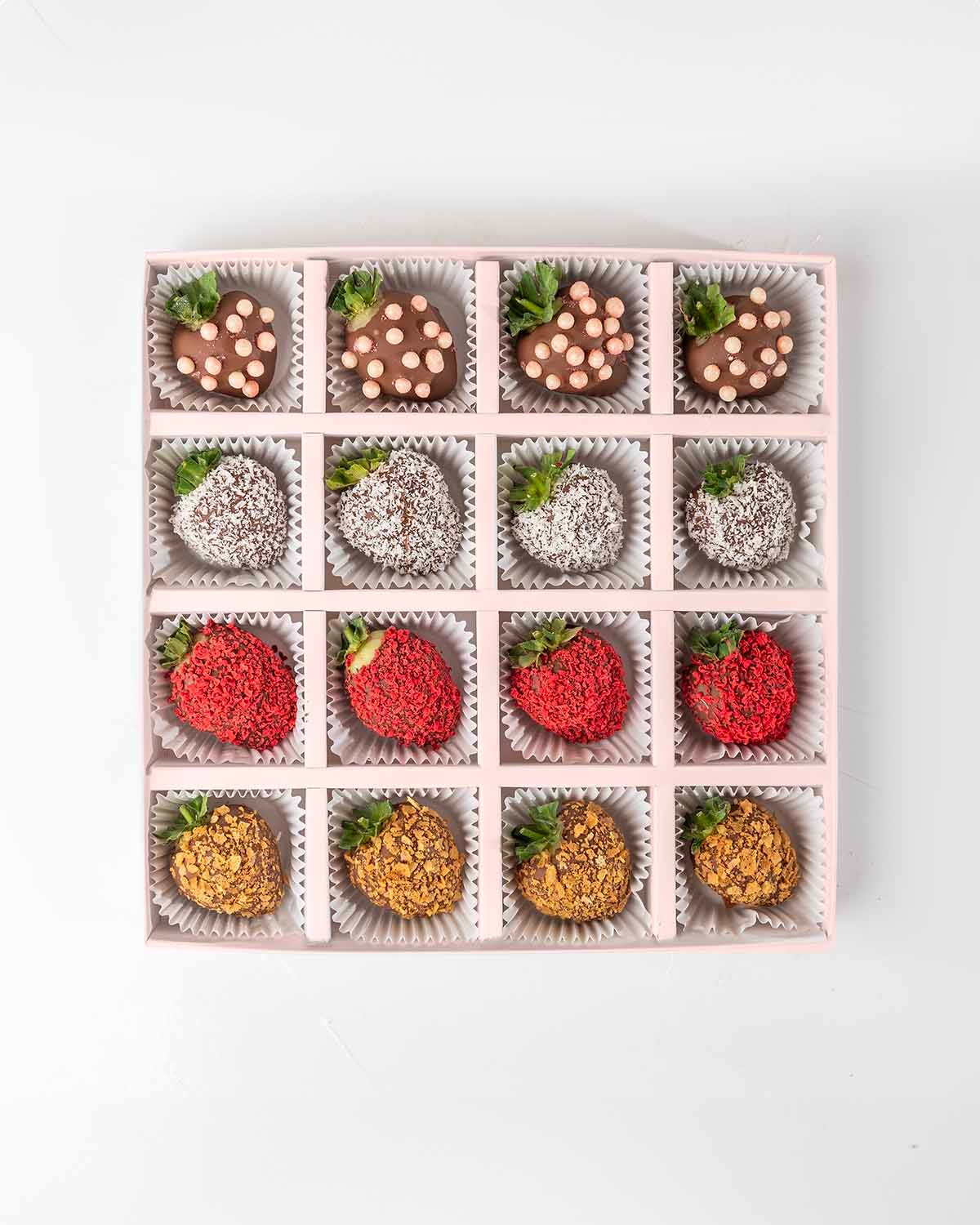 16 chocolate Strawberries '24 Collection by NJD