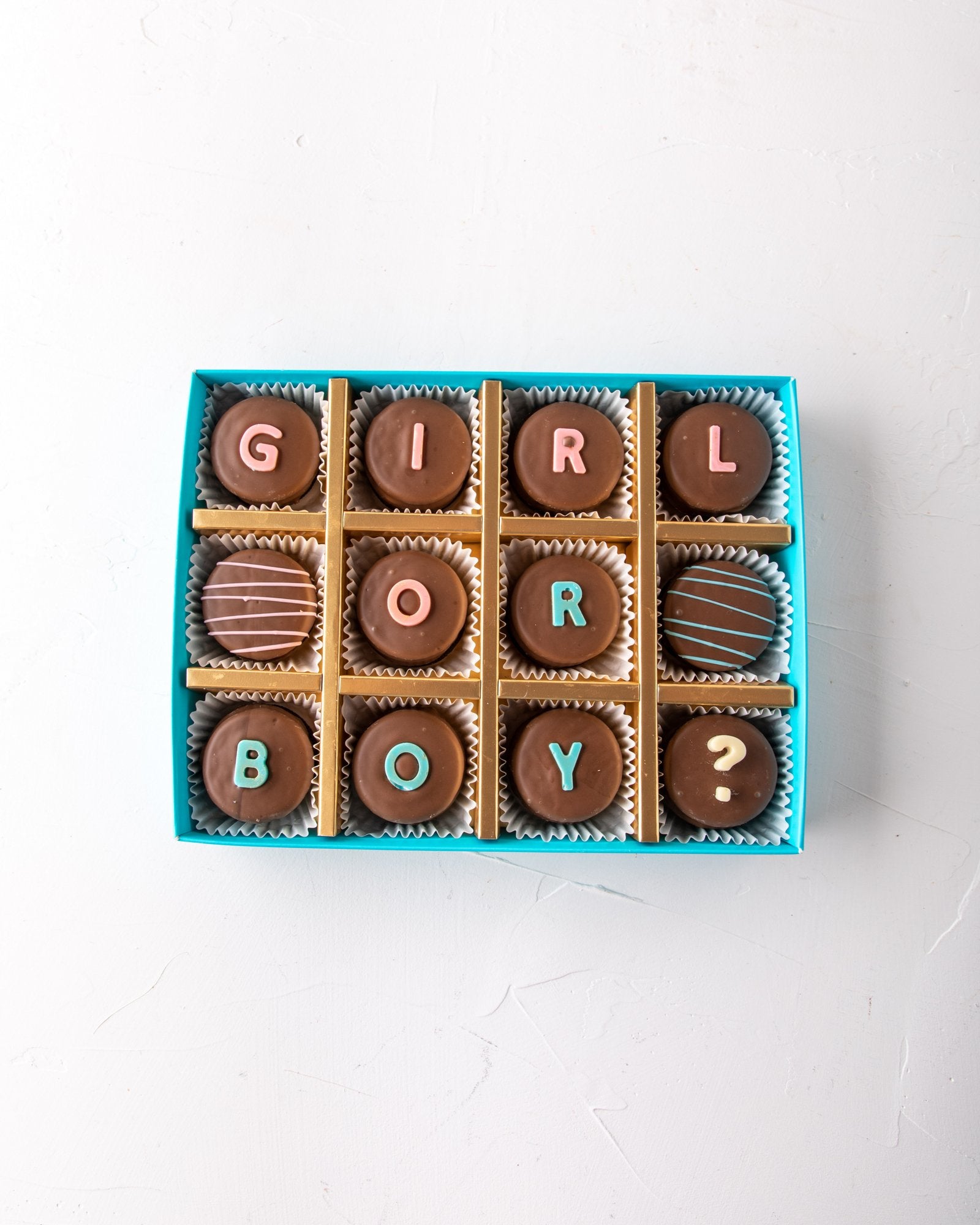 Gender Reveal Chocolate Covered Oreos
