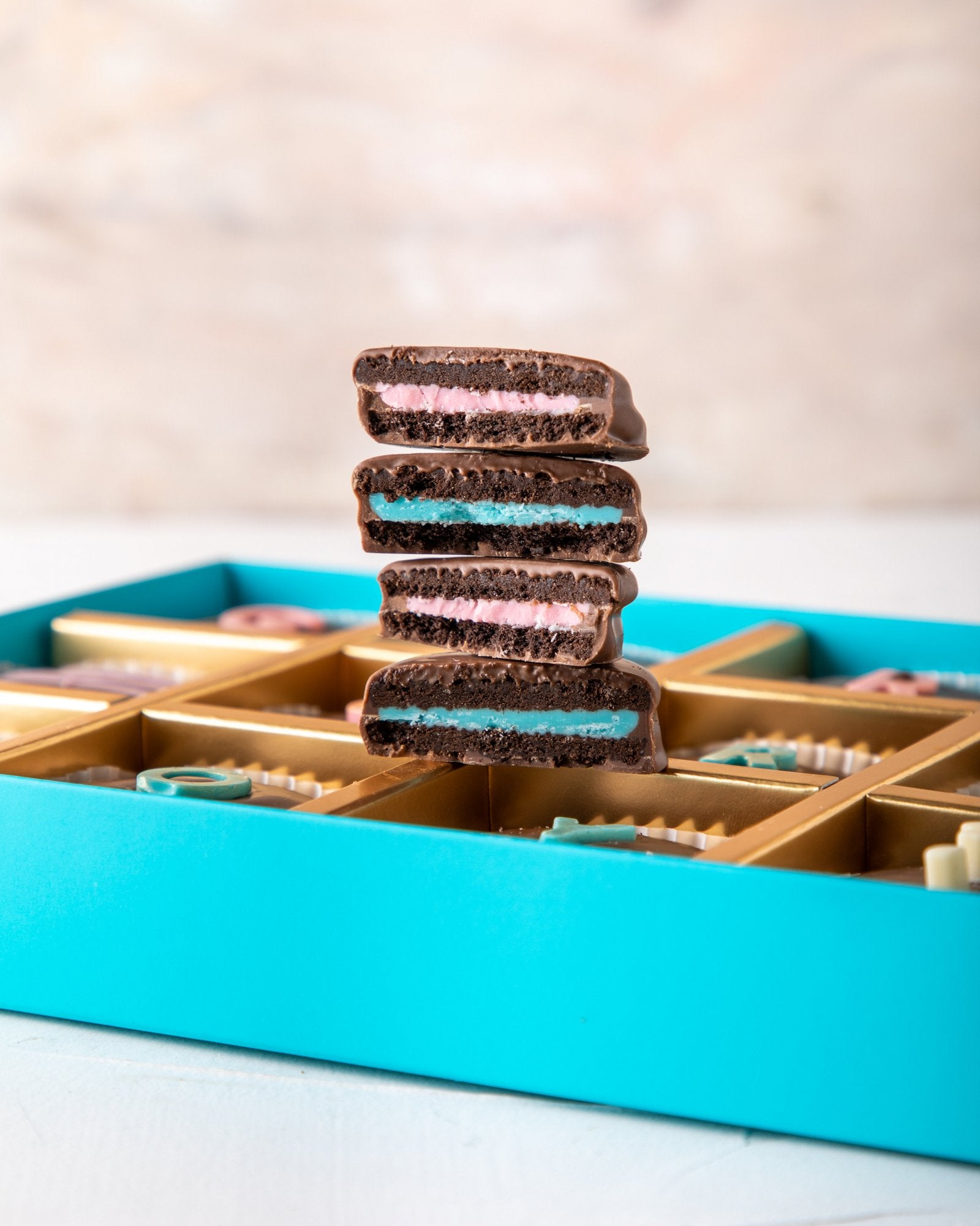 Gender Reveal Chocolate Covered Oreos