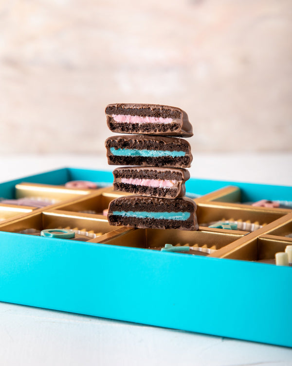 Gender Reveal Chocolate Covered Oreos