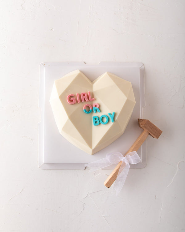 Gender Reveal Piñata Heart by NJD