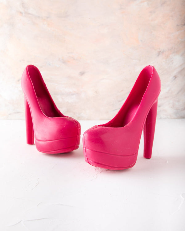Edible Pink Chocolate Heels by NJD