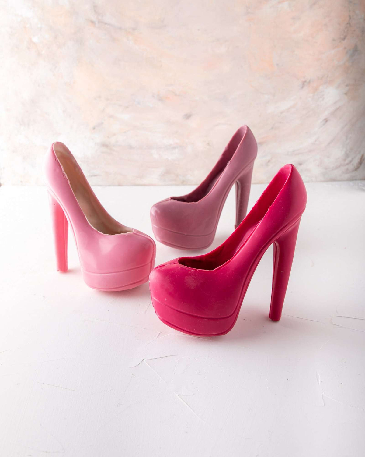 Edible Pink Chocolate Heels by NJD