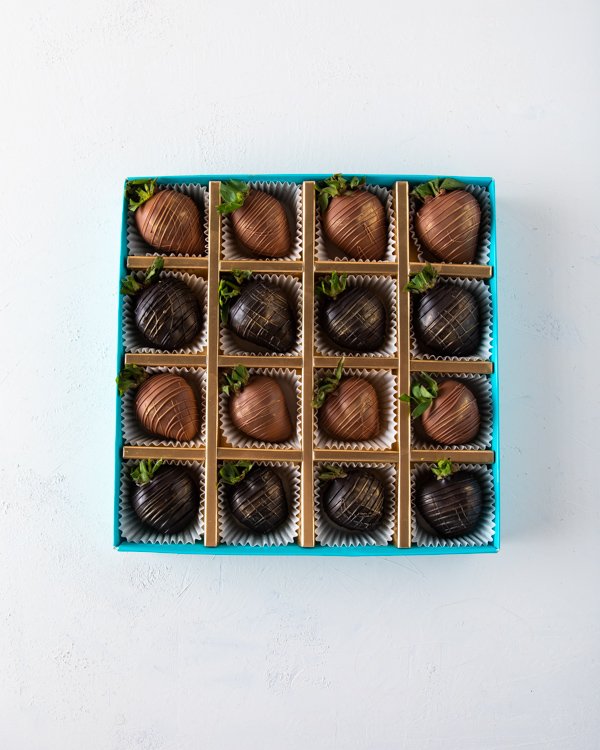 Dark and Milk Chocolate Strawberries