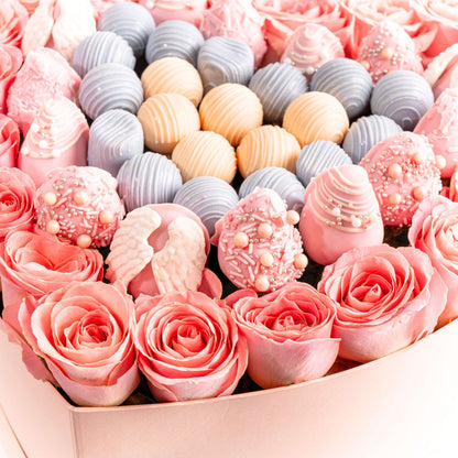 Chocolates and Roses Heart Gift Hamper