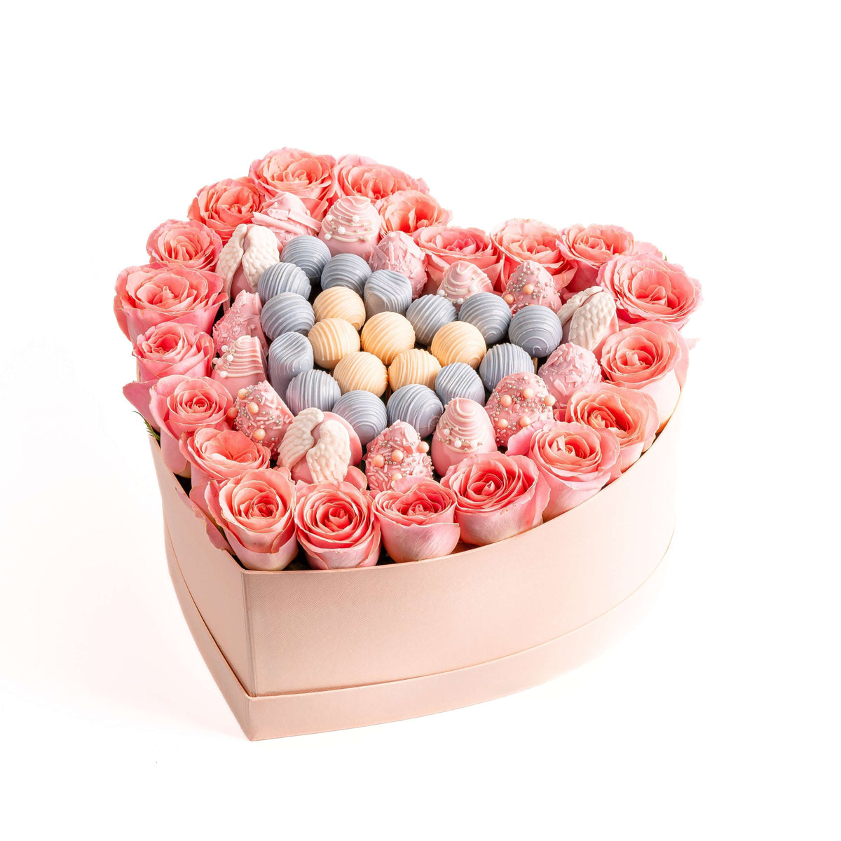 Chocolates and Roses Heart Gift Hamper