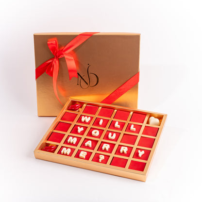 Valentines "Marry Me" Chocolate Gift Box