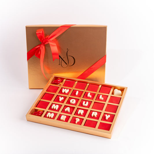 Valentines "Marry Me" Chocolate Gift Box