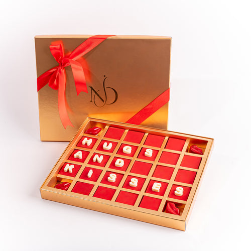"Hugs and Kisses" Valentines Chocolate Gift Box