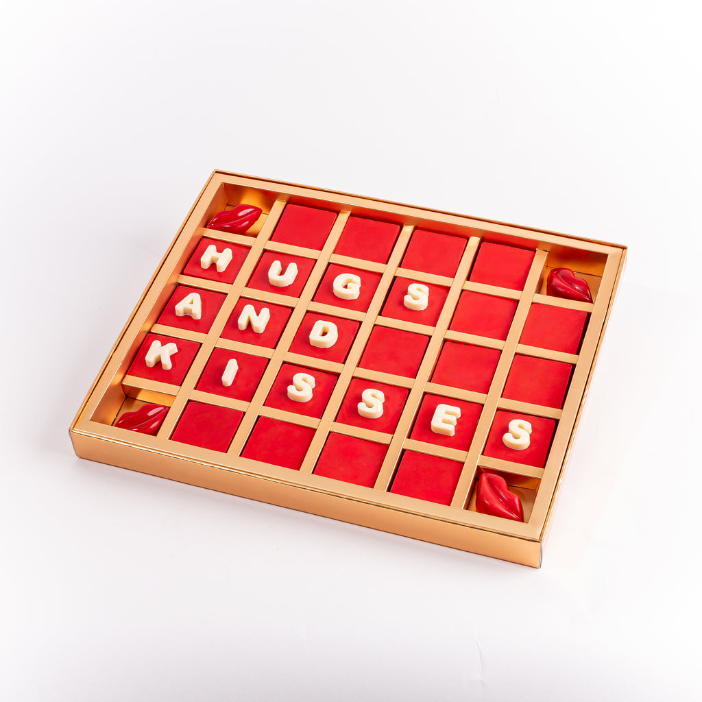 "Hugs and Kisses" Valentines Chocolate Gift Box