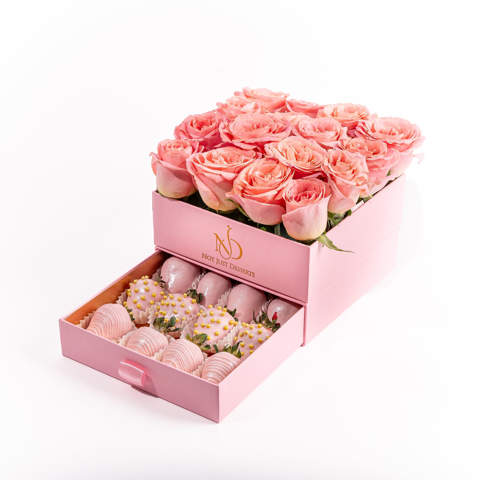Pink Roses and Berries Gift Hamper
