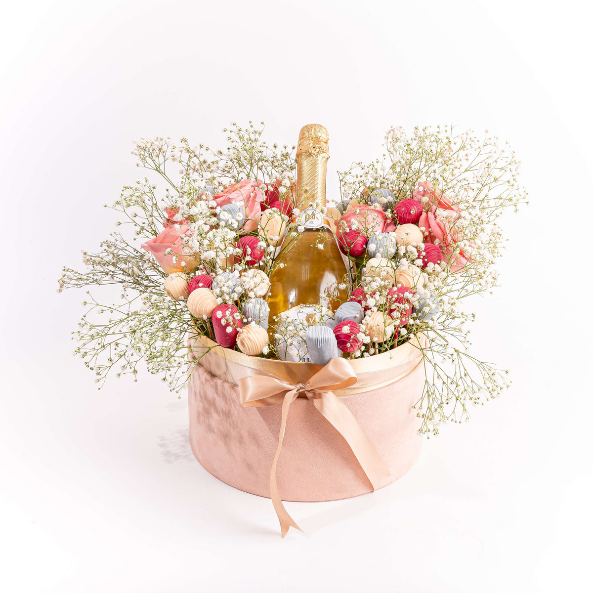 Chocolates, Roses and Bubbly Valentines Gift Hamper by NJD