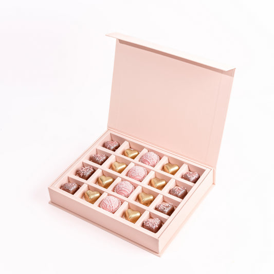 Blush Gold Hearts and Truffles 20pcs Chocolate Gift Box