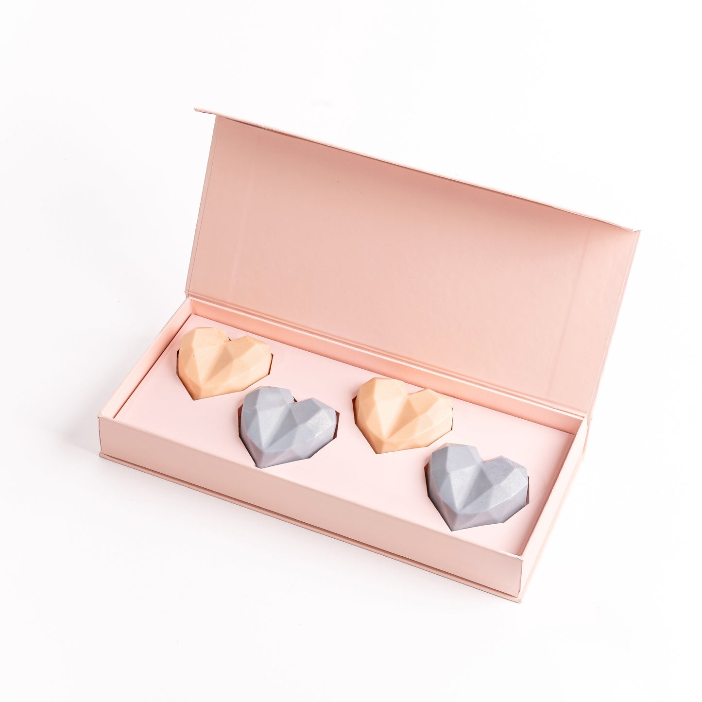 Chunky Hearts 4pc Chocolate Gift Box by NJD