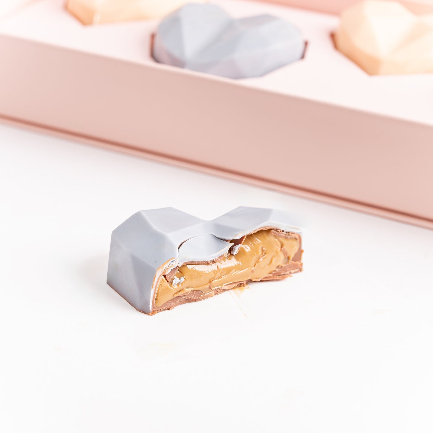 Chunky Hearts 4pc Chocolate Gift Box by NJD