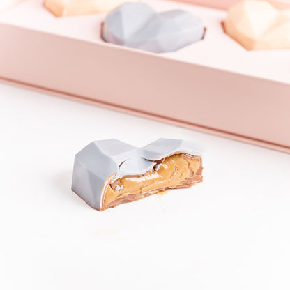 Chunky Hearts 4pc Chocolate Gift Box by NJD