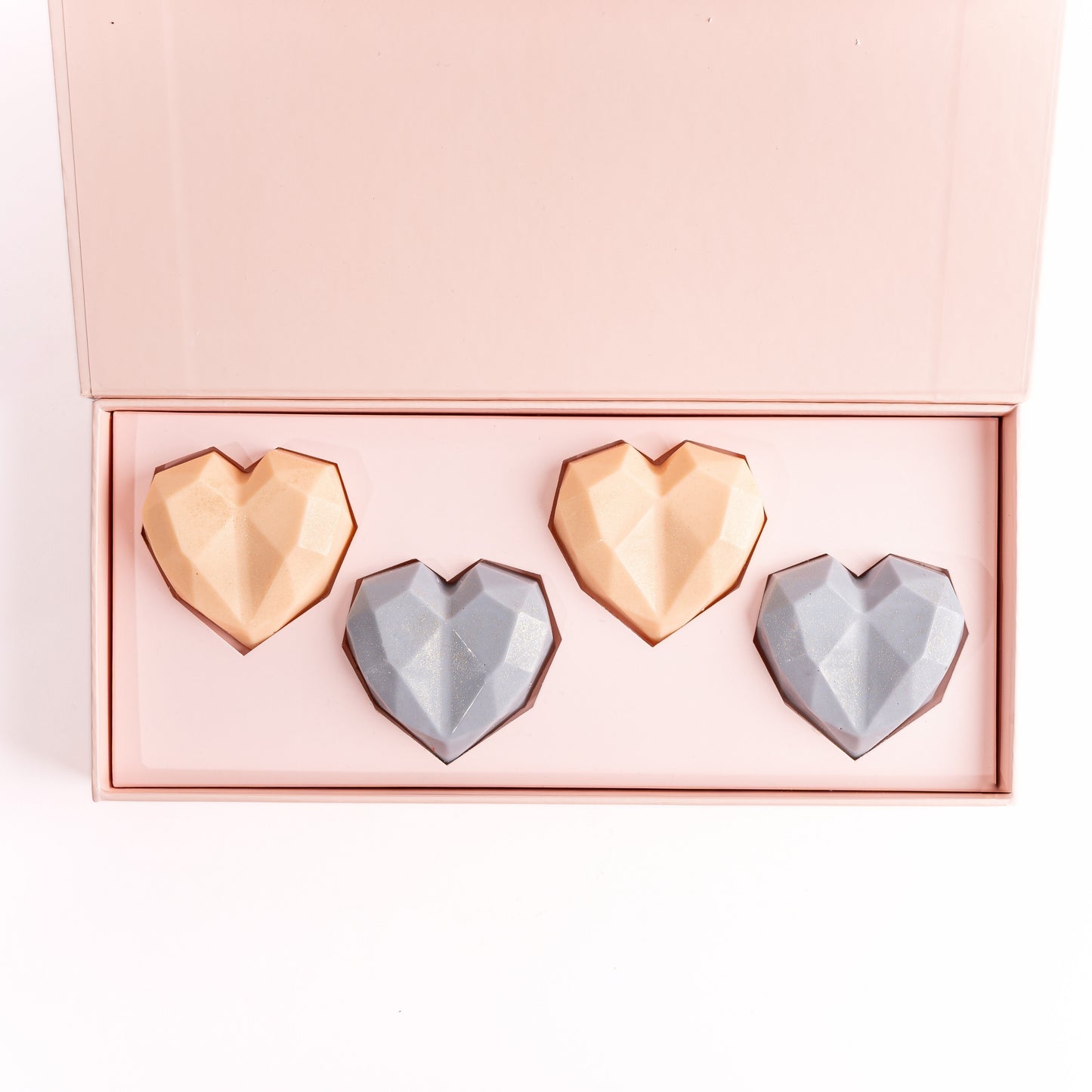 Chunky Hearts 4pc Chocolate Gift Box by NJD