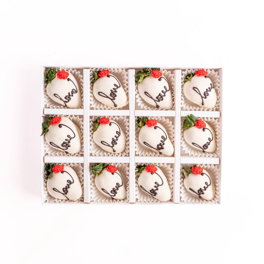 White Love Berries 12pcs Gift Box