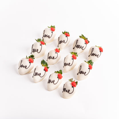 White Love Berries 12pcs Gift Box