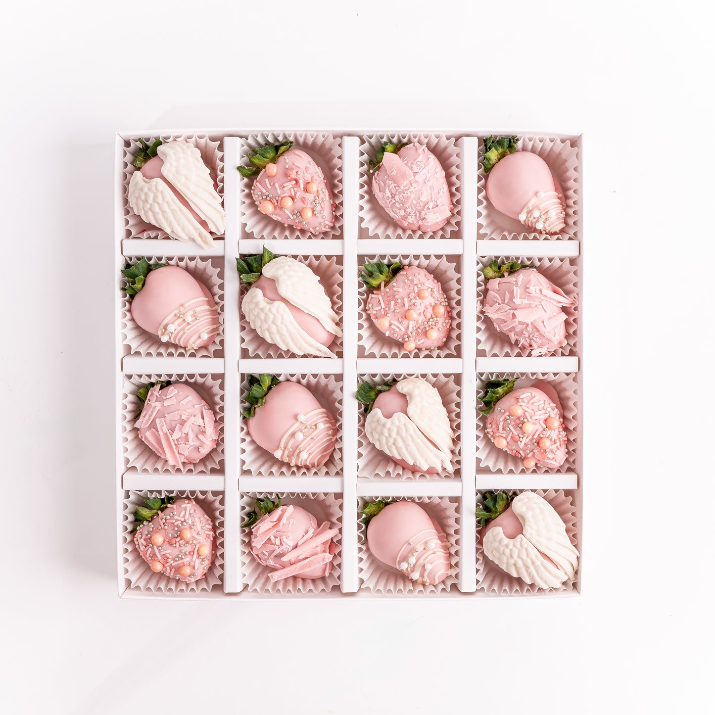 Angel Wings Strawberry Chocolates 16pcs Gift Box by NJD