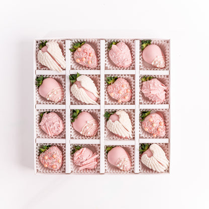 Angel Wings Strawberry Chocolates 16pcs Gift Box by NJD
