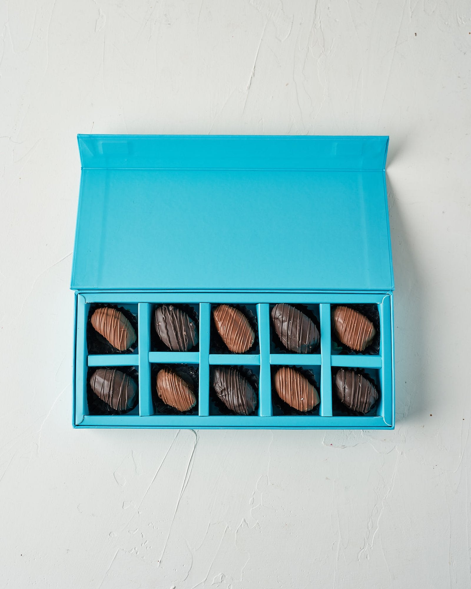 Small Milk and Dark Chocolate Dates by NJD