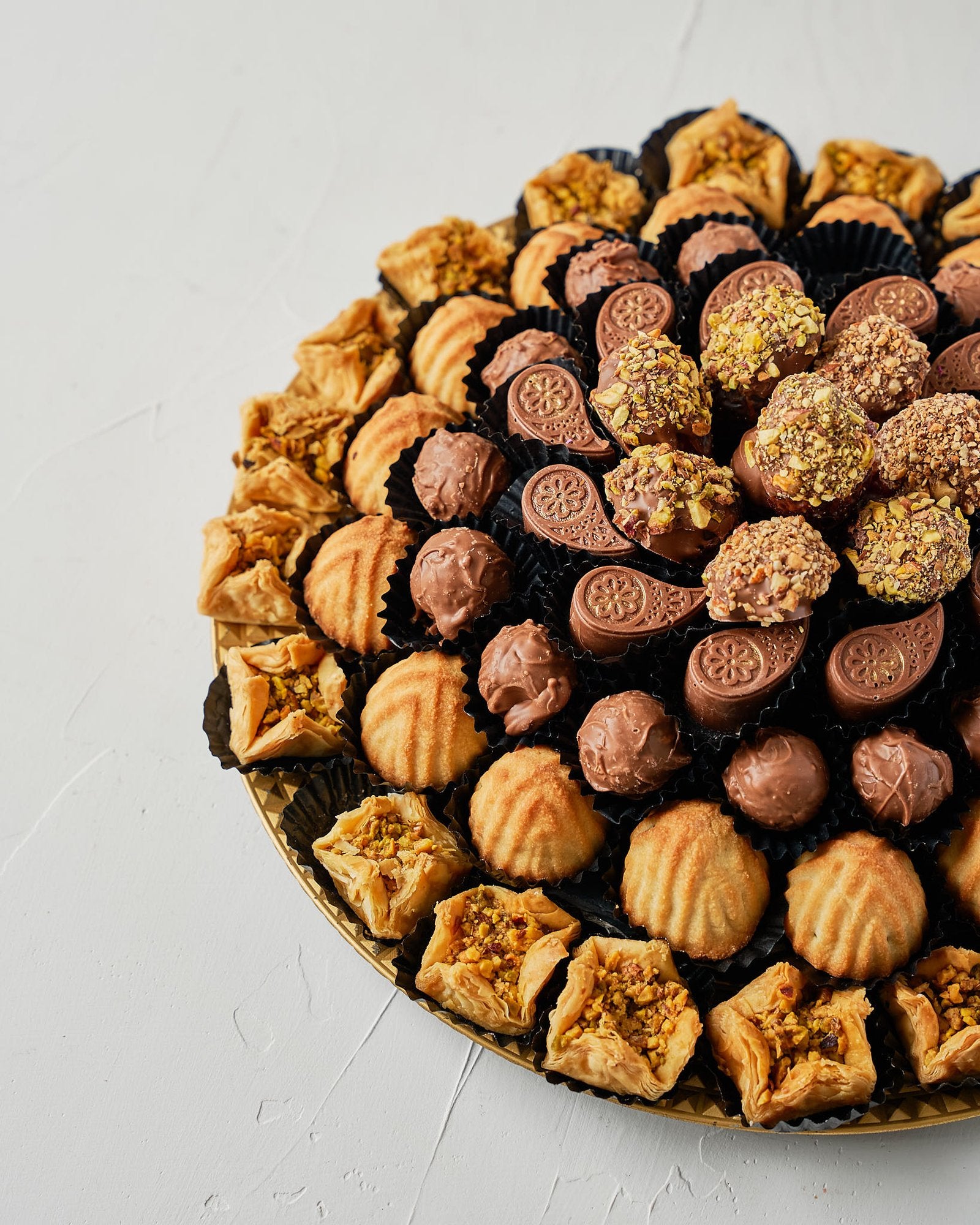 Baklawa, Mamoul and Dates Assorted Arrangement by NJD