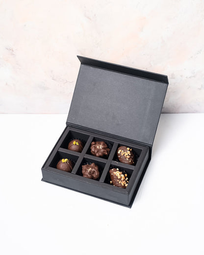 Chocolate Dates and Truffles 6pcs Gift Box