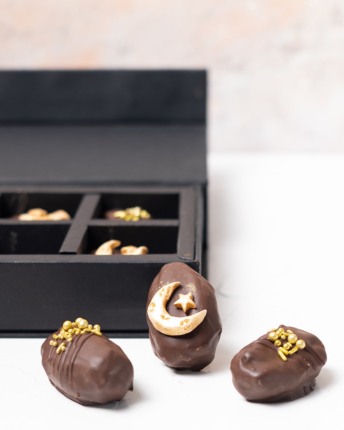 6 pcs chocolate Dates by NJD