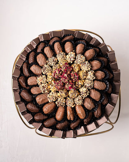 Gourmet Chocolate Dates Table Arrangement
