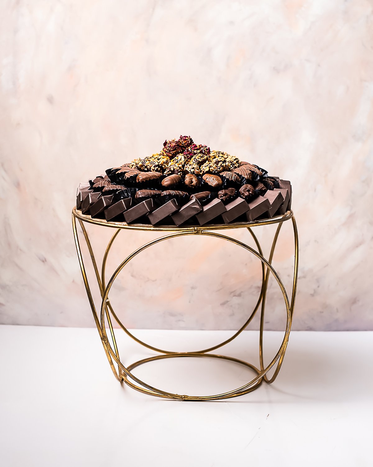 Gourmet Chocolate Dates Table Arrangement