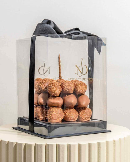 27 Milk Chocolate Covered Strawberries Cube