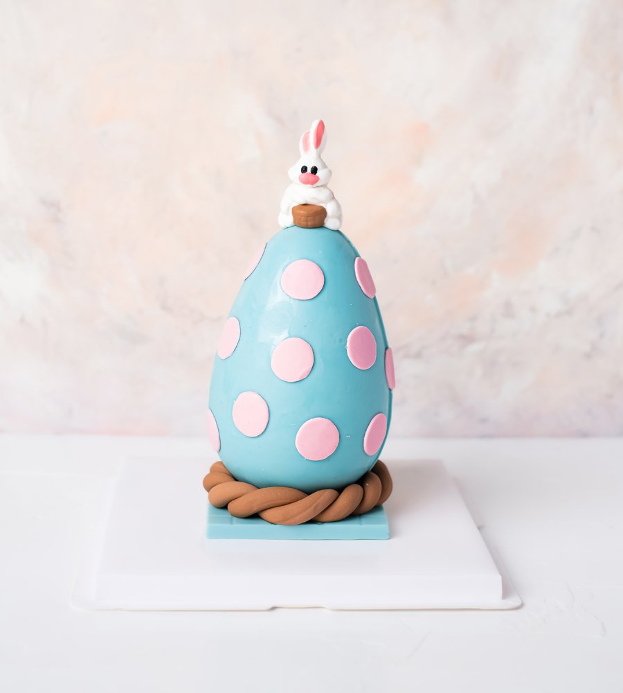 Blue and Pink Chocolate Egg  by NJD