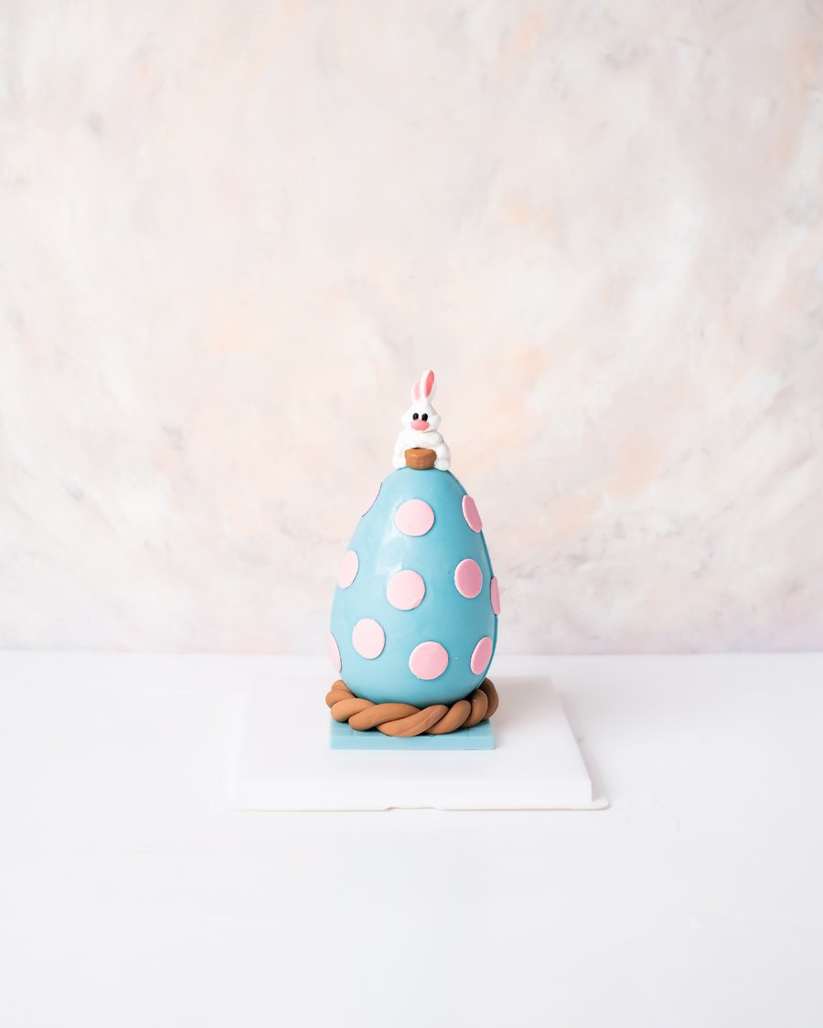 Blue and Pink Chocolate Egg  by NJD