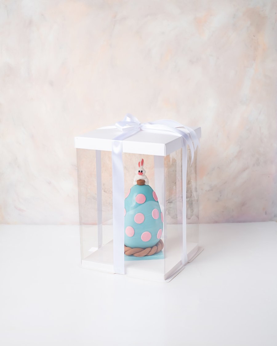 Blue and Pink Chocolate Egg  by NJD