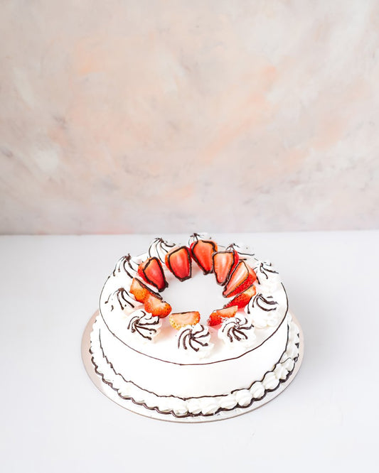 1kg Cartoon Cake with Strawberries by NJD