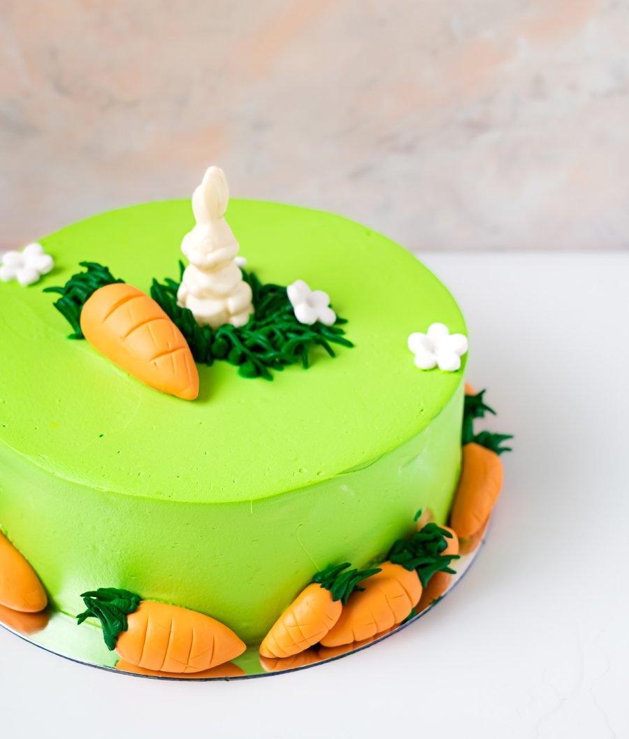 Bunny and Carrots Cake by NJD