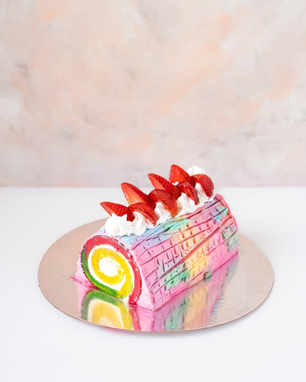 Spring Log Cake by NJD