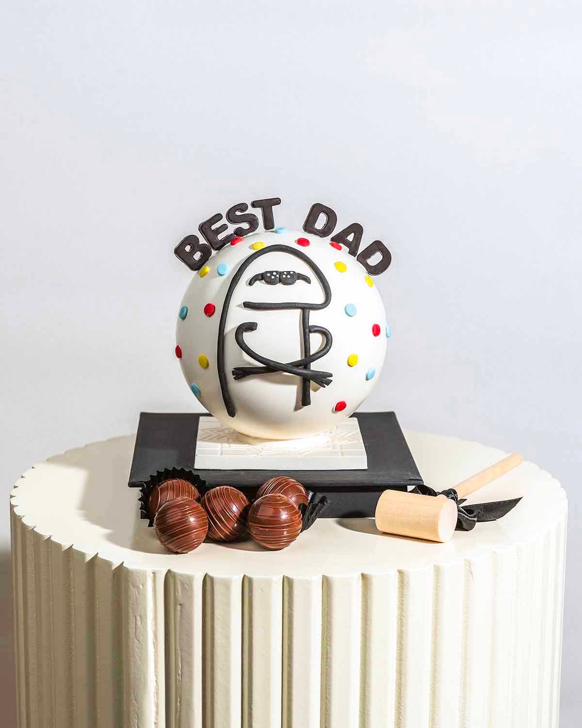 Best Dad Smashable Chocolate Gift by NJD
