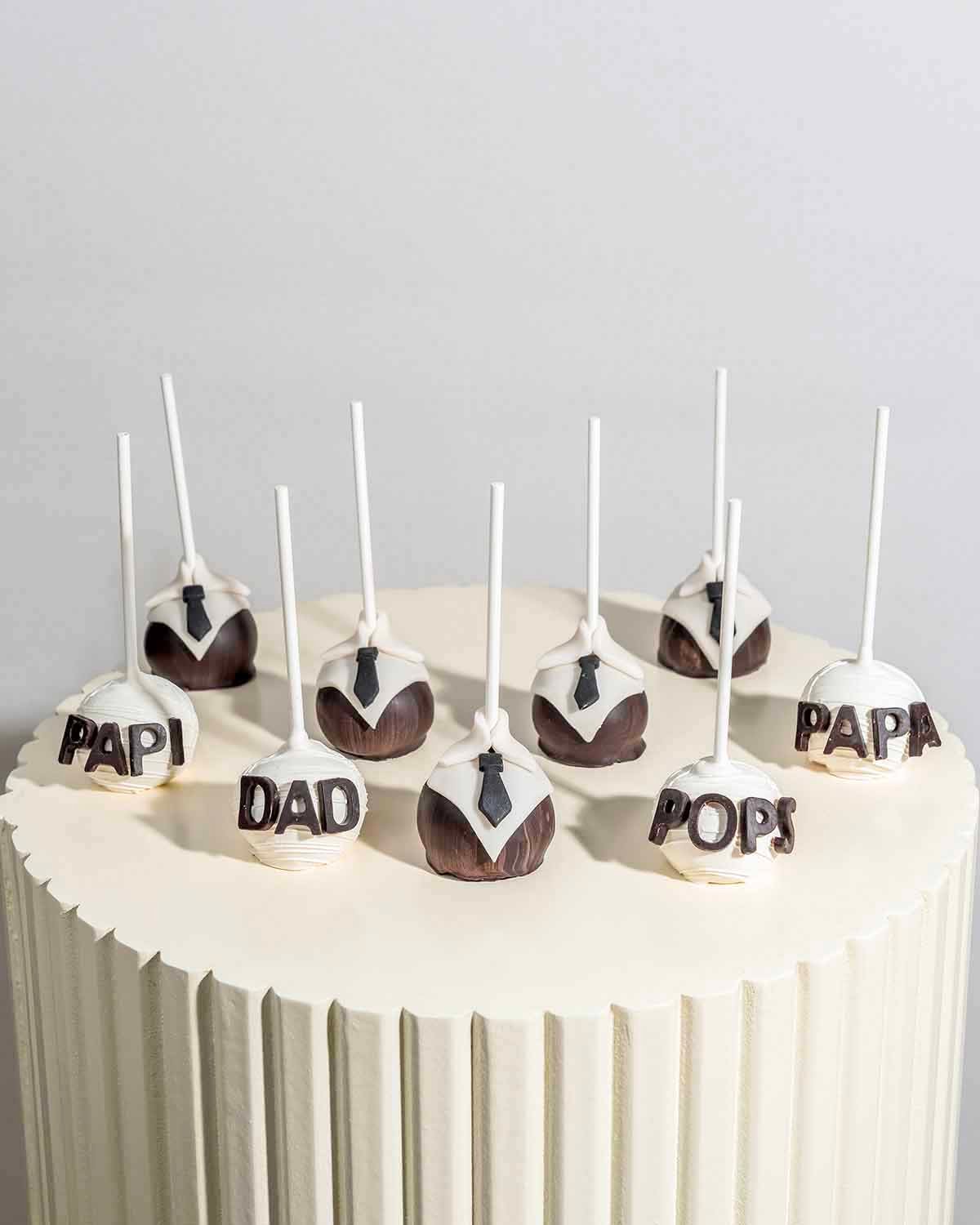 Dad POPS Papa Papi Cake Pops Gift by NJD