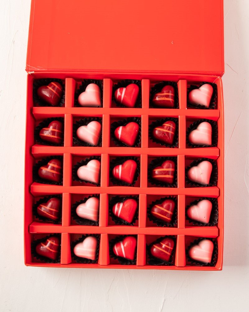 25pc Assorted Hearts