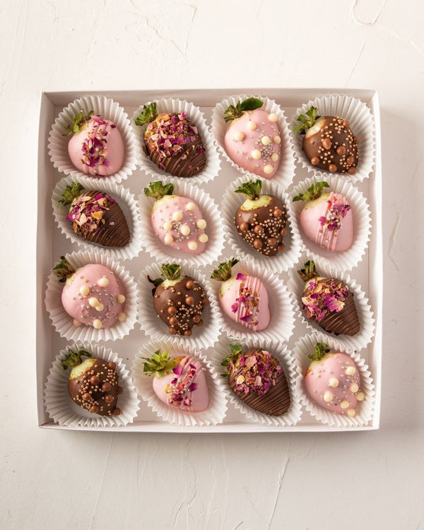 Milk and Ruby Strawberries