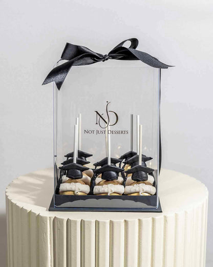 Graduation Theme Chocolate Cake Pops by NJD