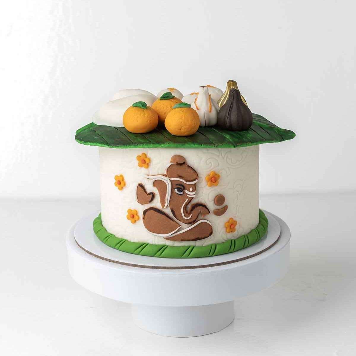 Ganpathi Mithai Theme Cake by NJD