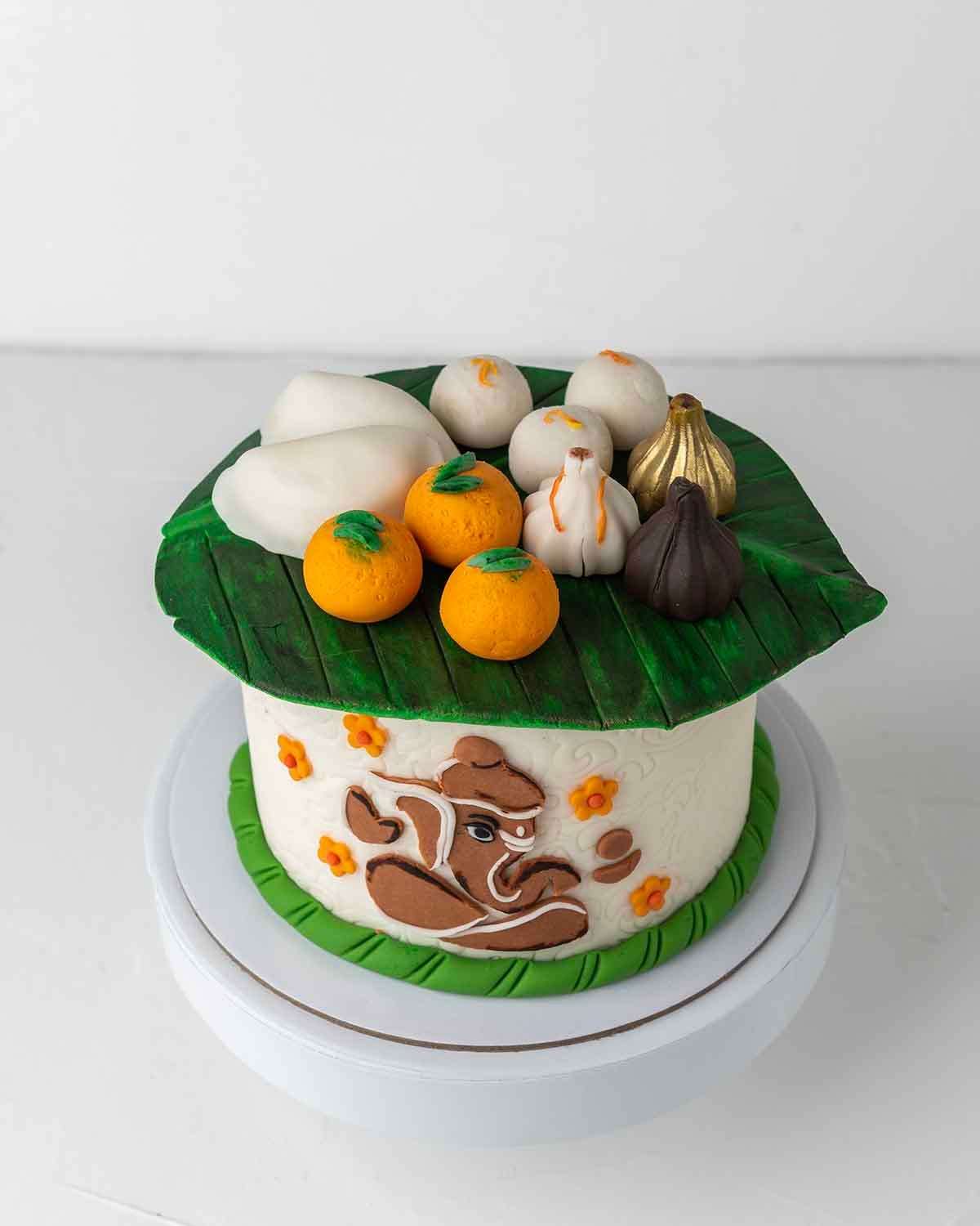 Ganpathi Meethai Theme Cake by NJD