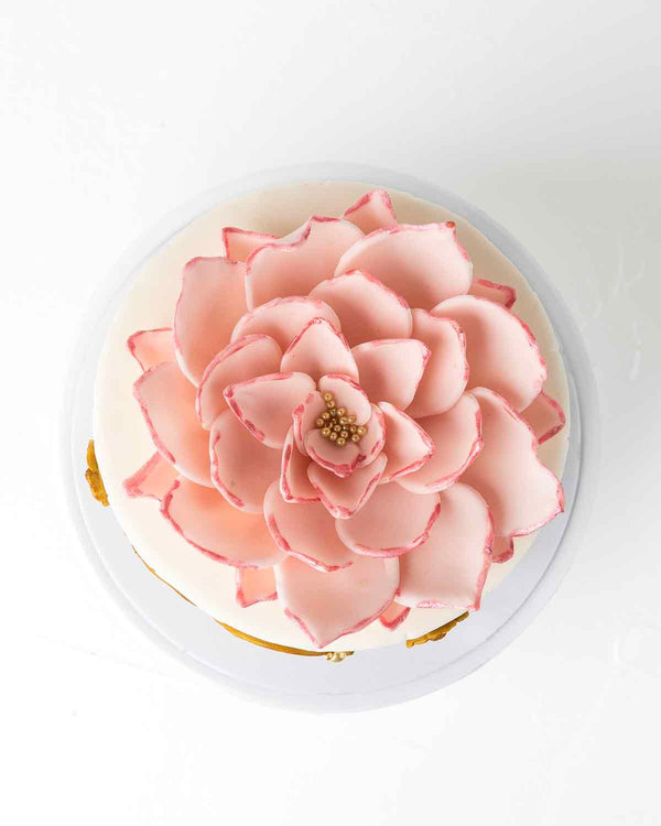 Ganpathi and Lotus Theme Cake by NJD