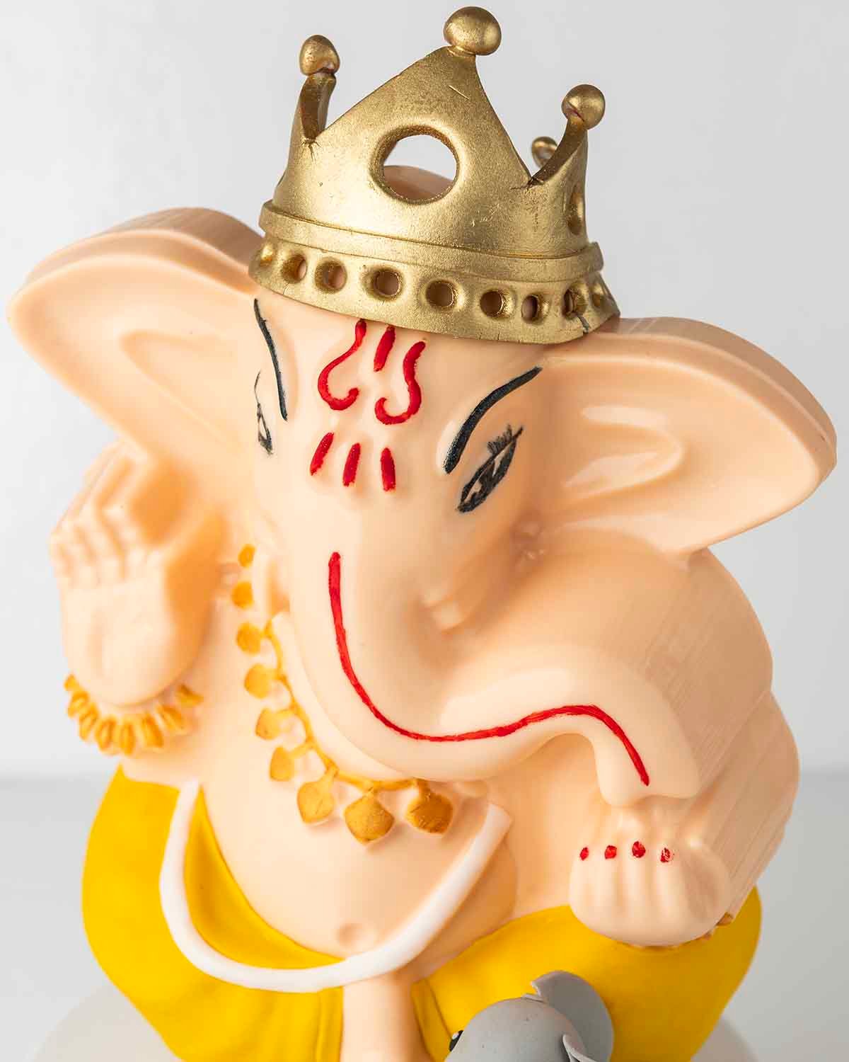 White Chocolate Eco Friendly Bappa with Mussa by NJD