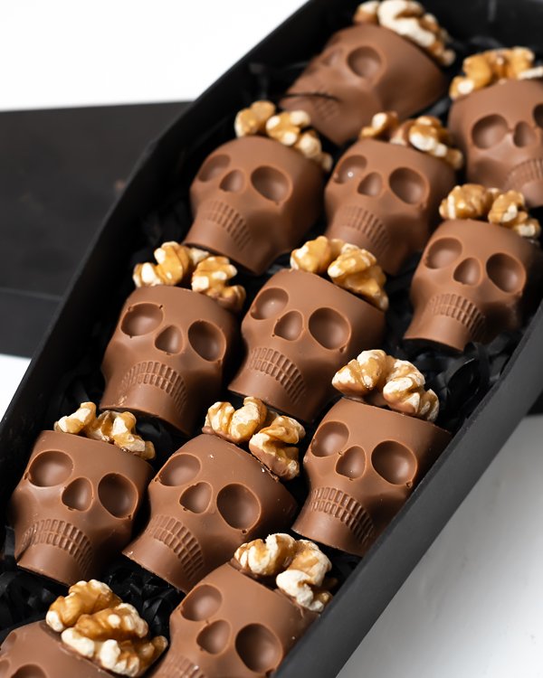 Chocolate Skulls Gone Nuts by NJD